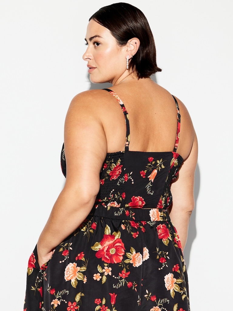 The Occasion by Old Navy Taffeta Cropped Tank Top