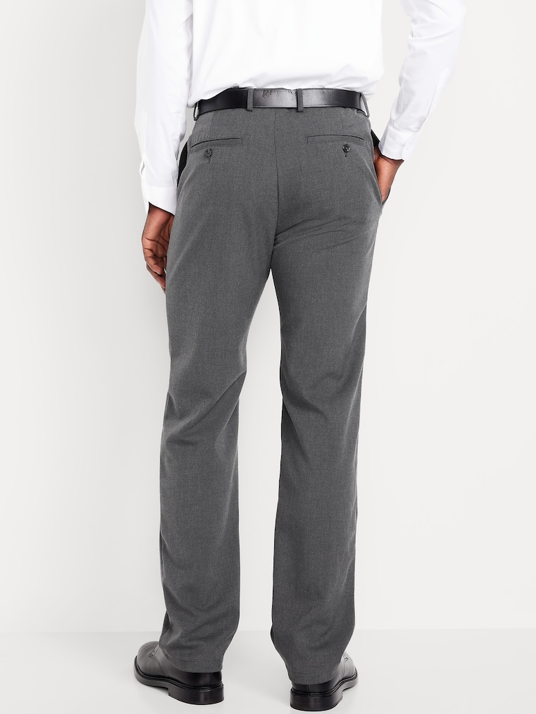90's Straight-Fit Twill Dress Pants