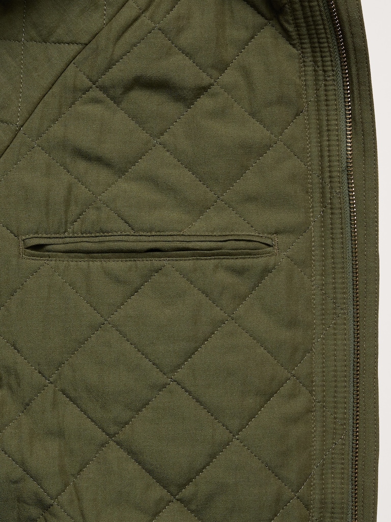 Floral Quilted Parka