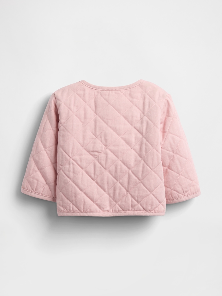 Baby Quilted Heart Pocket Jacket