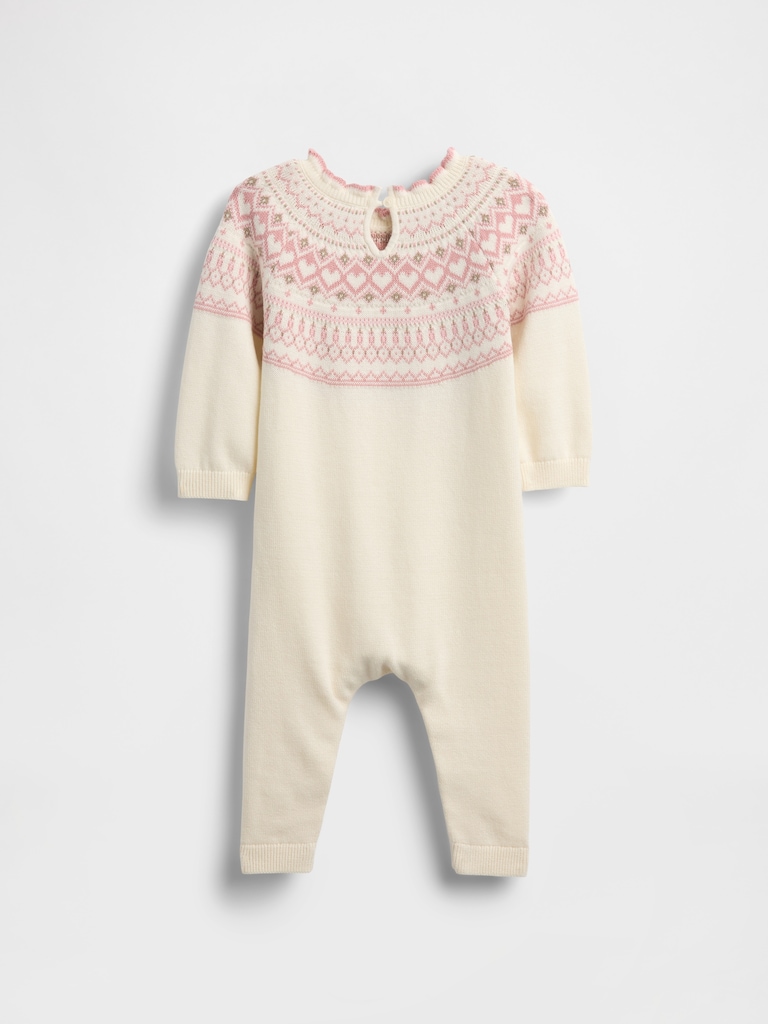 Baby Fair Isle Sweater One-Piece