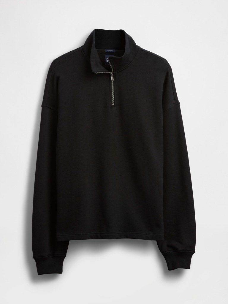 Heavyweight Oversized Half-Zip Pullover