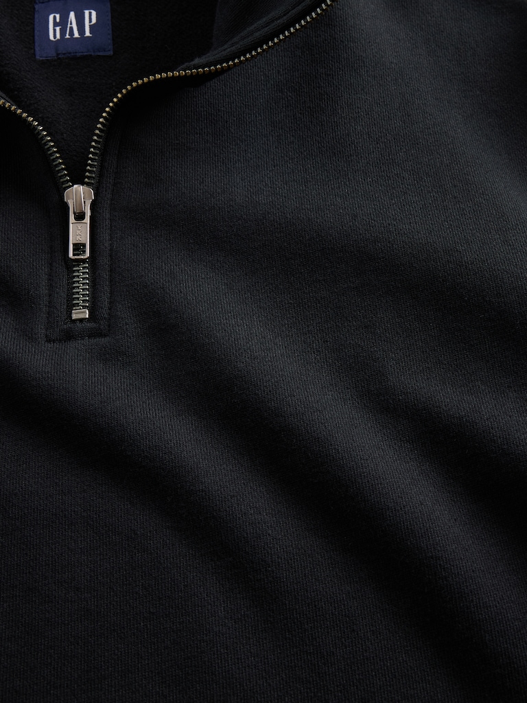 Heavyweight Oversized Half-Zip Pullover