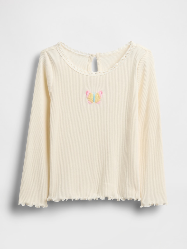 Baby & Toddler Embroidered Graphic Rib T-Shirt