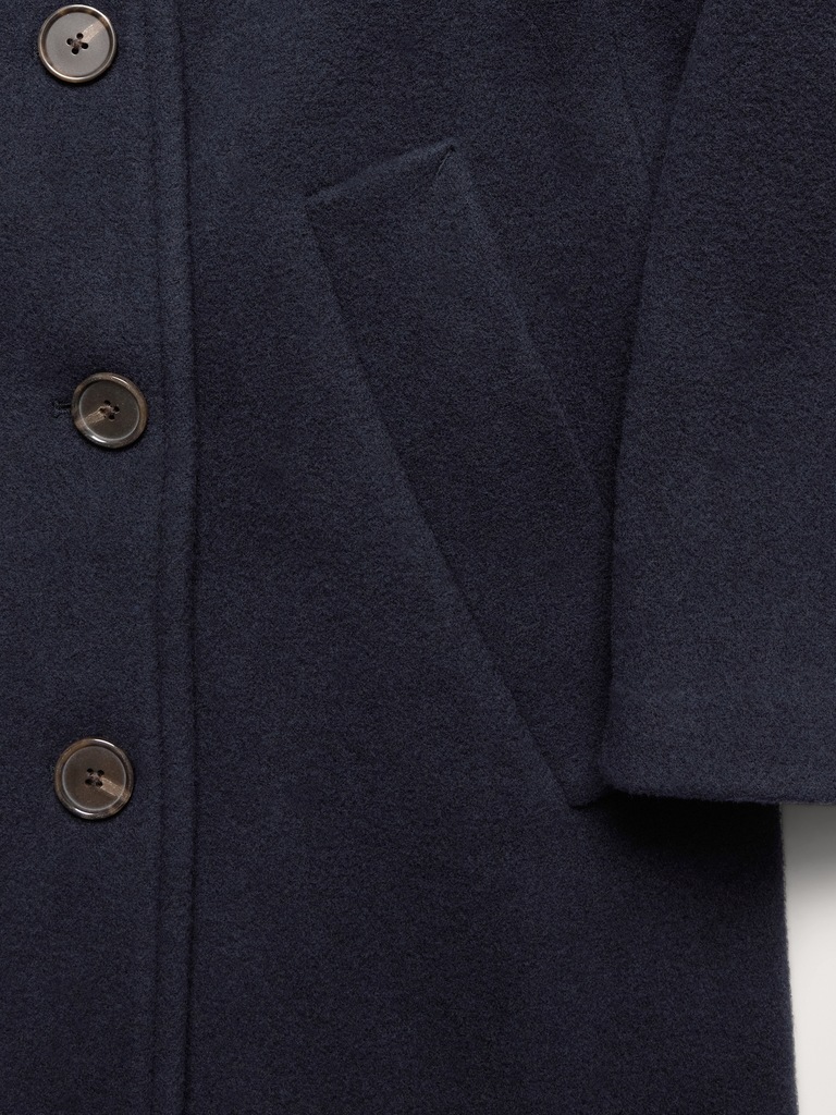 Italian Wool-Blend Top Coat