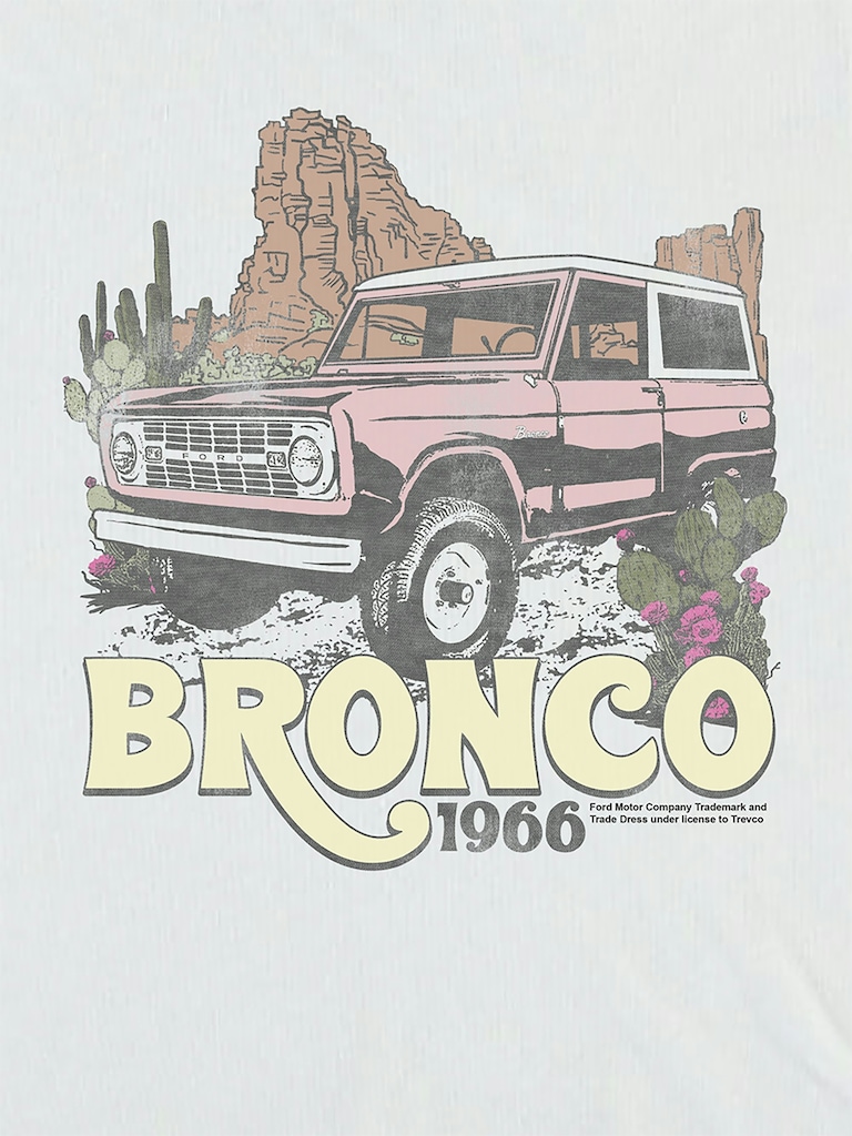 Ford Bronco Desert 1966 Crop T-Shirt