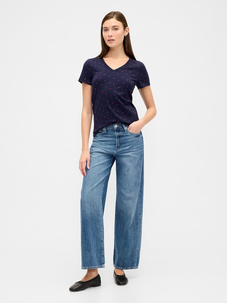 Favorite Print V-Neck T-Shirt