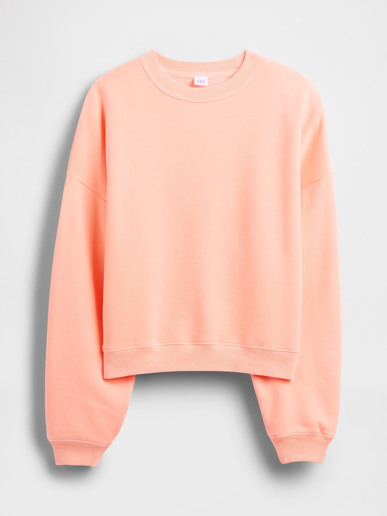 Relaxed Wedge Crewneck Sweatshirt