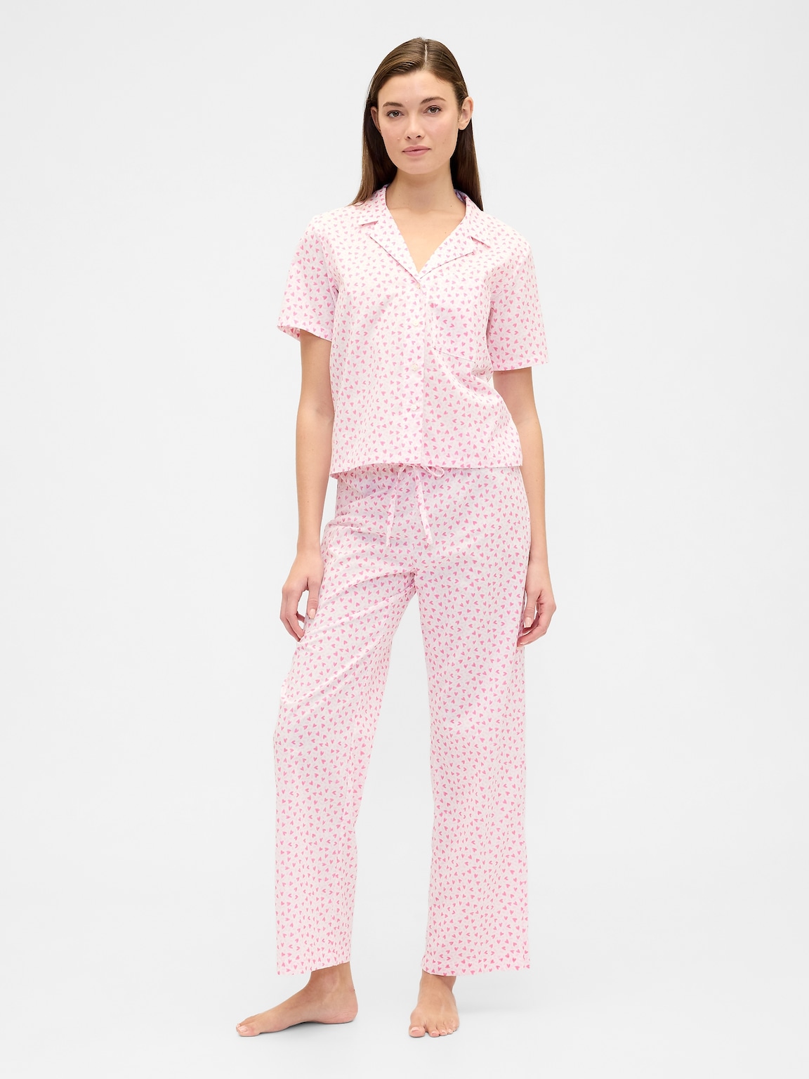 Print Poplin PJ Shirt