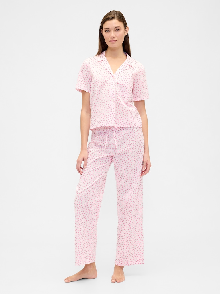 Print Poplin PJ Shirt