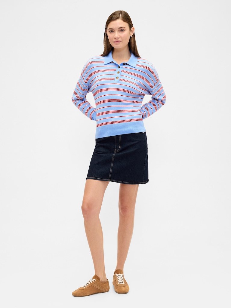 CashSoft Relaxed Sweater Polo Shirt