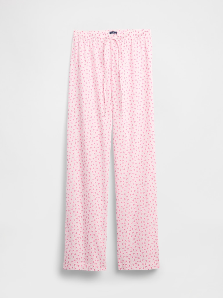 Print Poplin PJ Pants