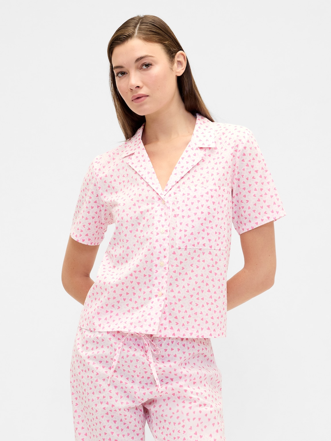 Print Poplin PJ Shirt