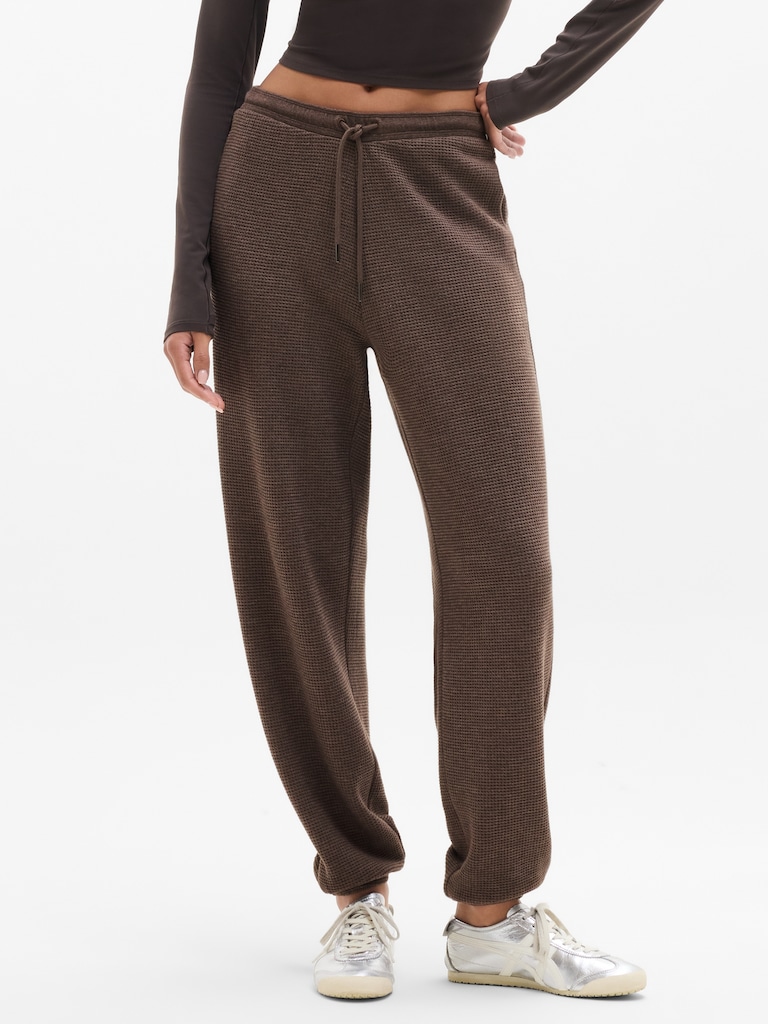 Tranquil Mid Rise Waffle Jogger