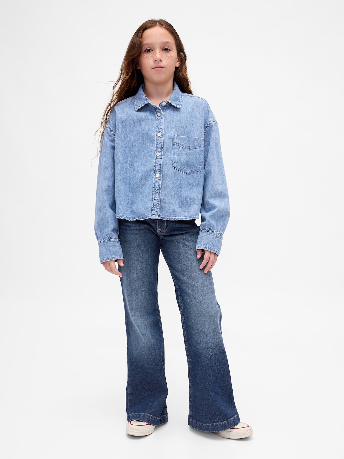 Kids Low Rise Relaxed Flare Jeans