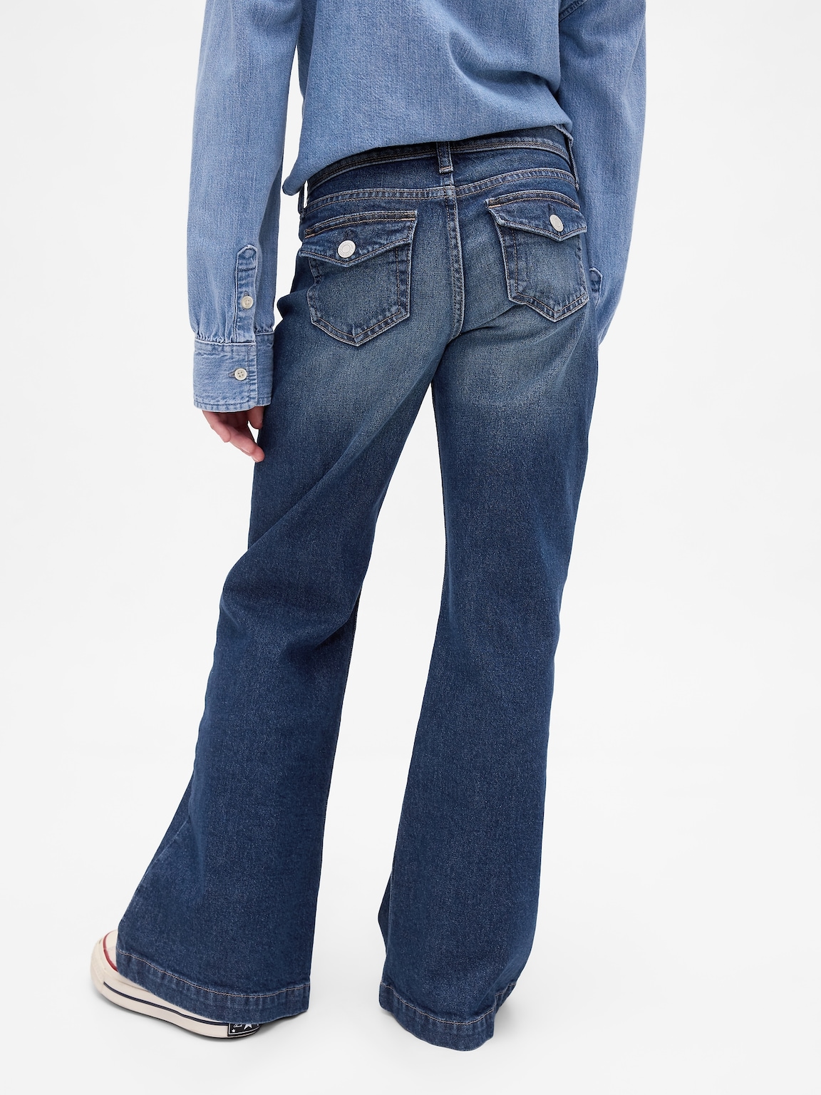 Kids Low Rise Relaxed Flare Jeans