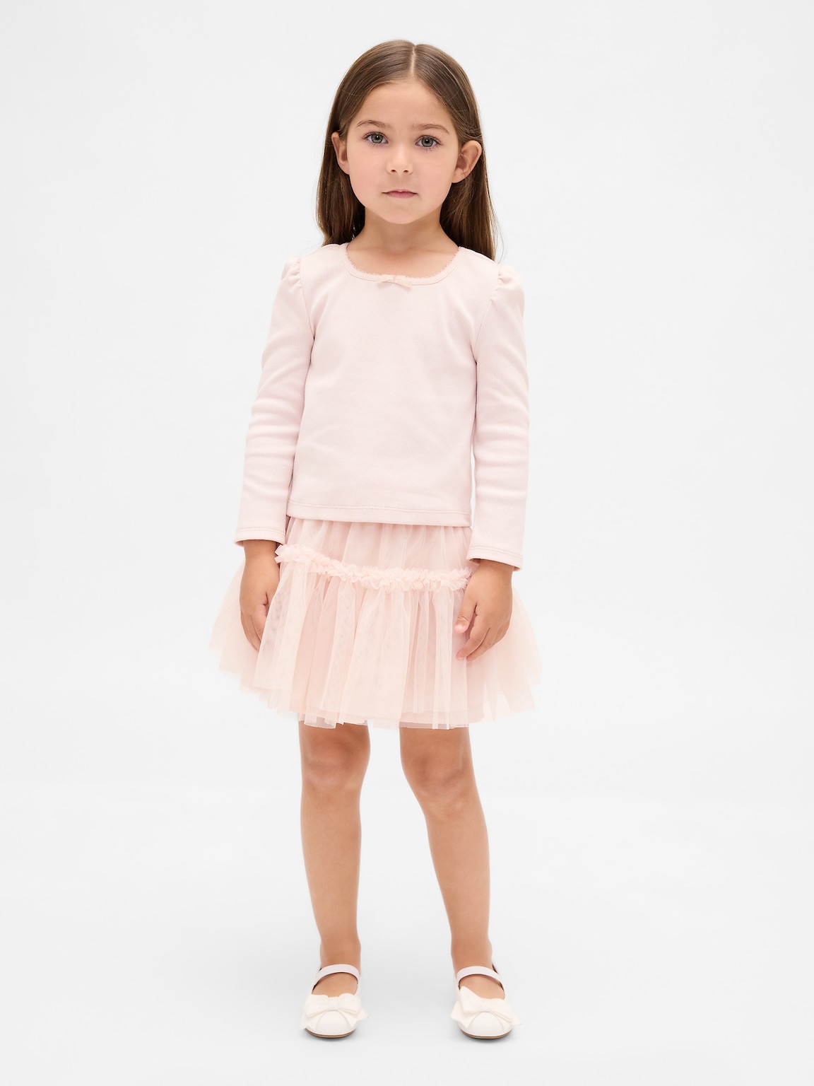 Baby & Toddler Rib & Tulle Outfit Set