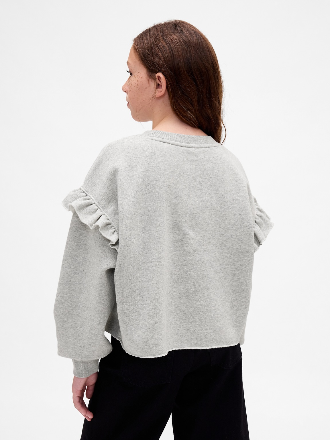 Kids VintageSoft Ruffle Sweatshirt