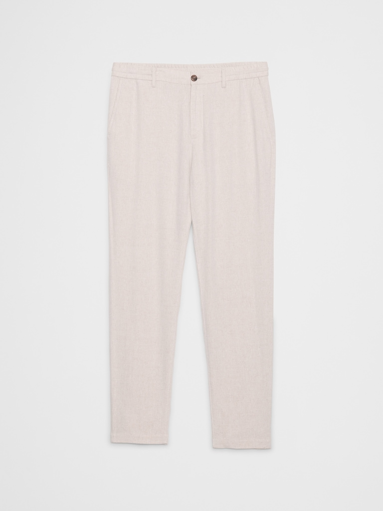 Athletic-Fit Linen-Blend Pant
