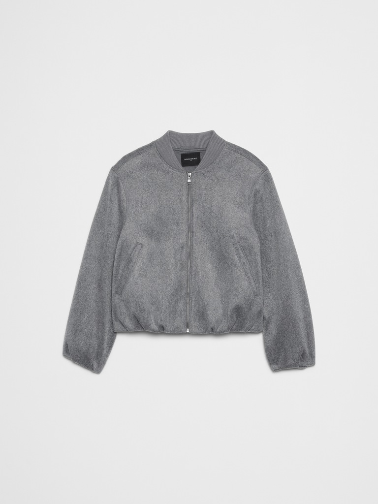 Brushed Bomber Jacket