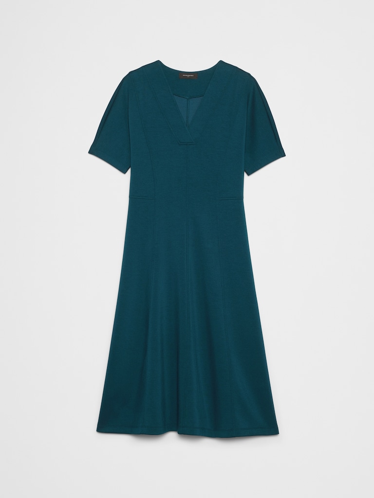Soft Touch V-Neck Midi Dress