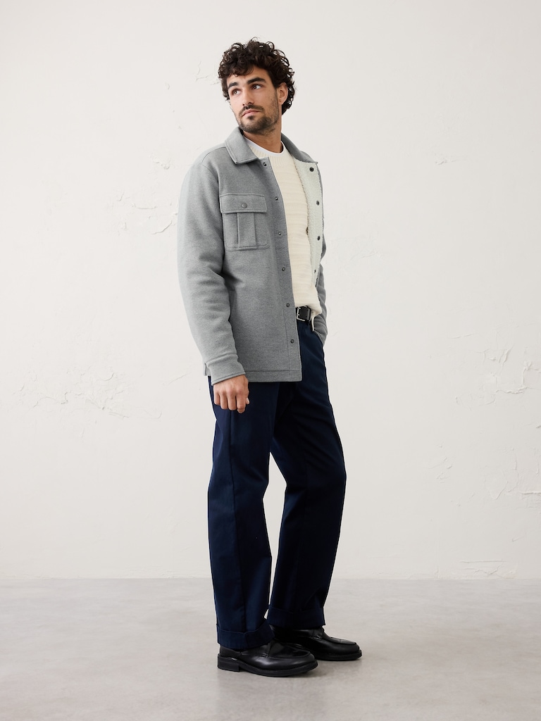 Sherpa Lined Shirt Jacket