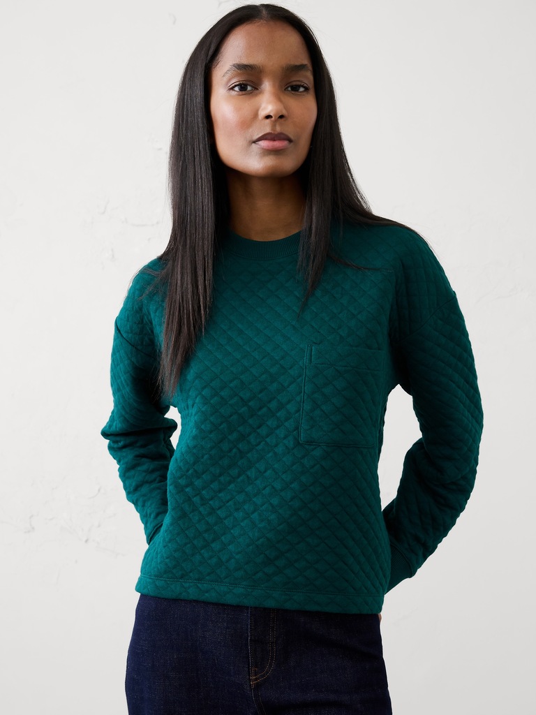 Quilted Sweatshirt