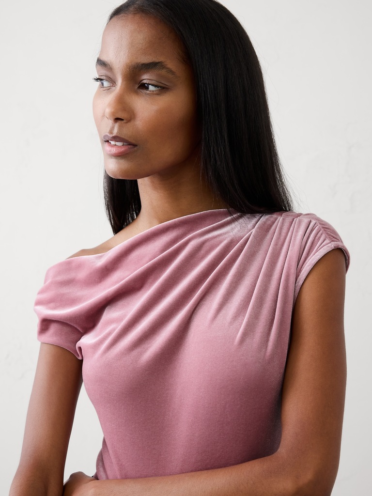 Velvet Off-Shoulder Top