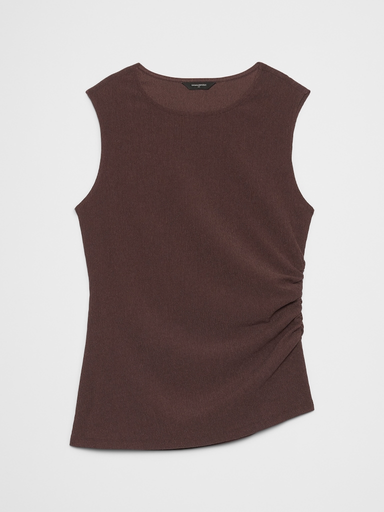 Crinkle Jacquard Top