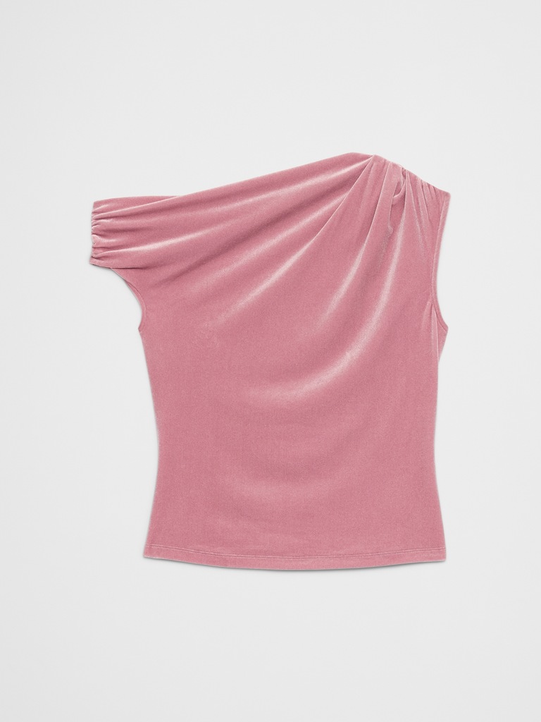 Velvet Off-Shoulder Top