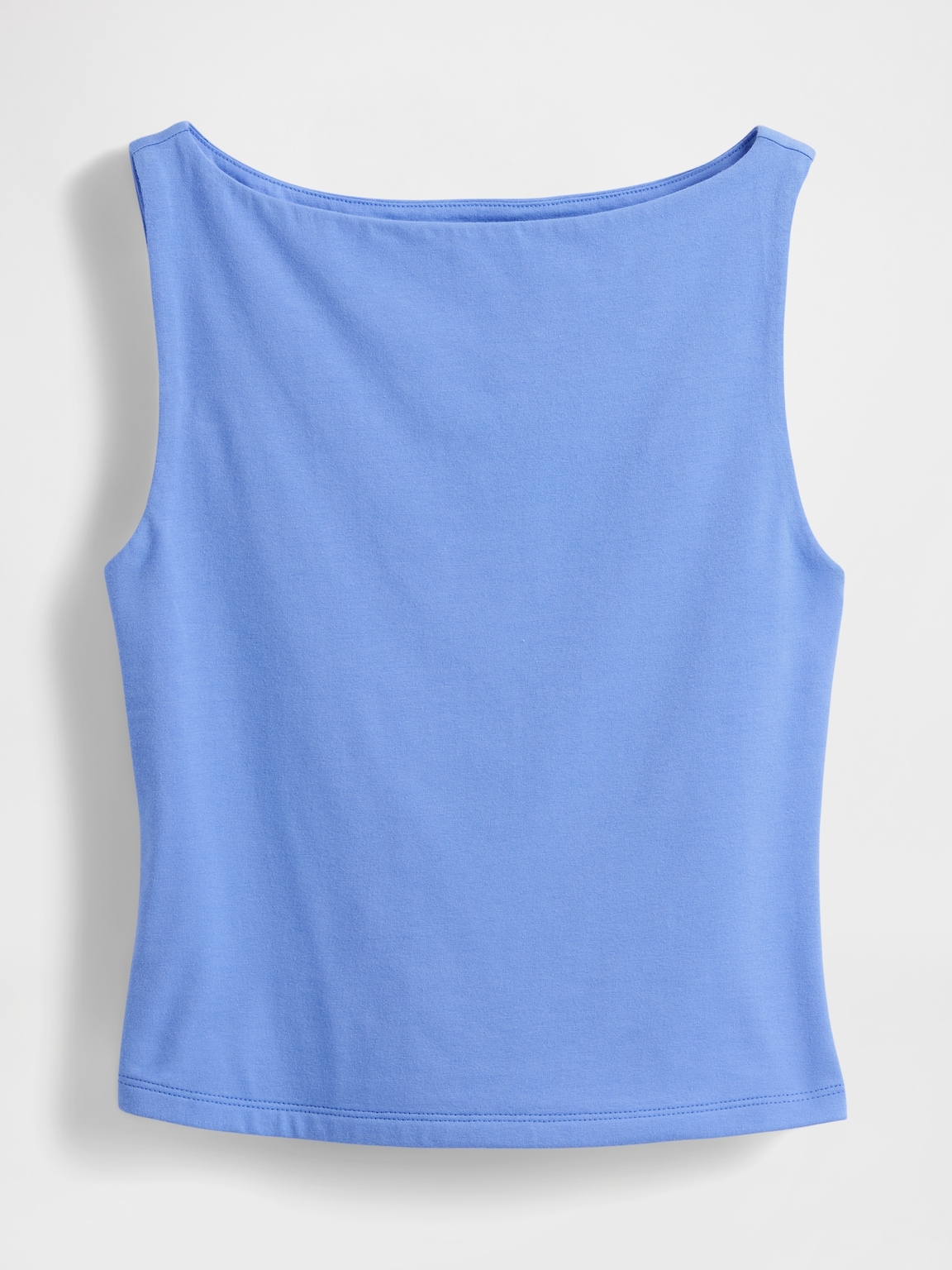 CloseKnit Jersey Boatneck Crop Tank Top