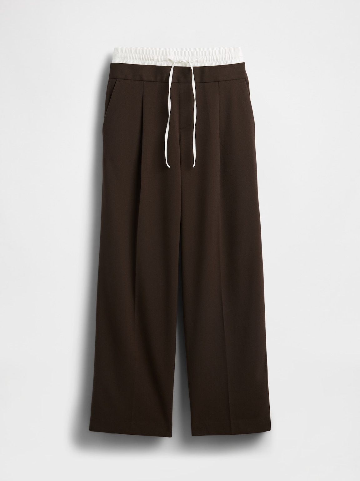 Mid Rise Double-Waist Pants