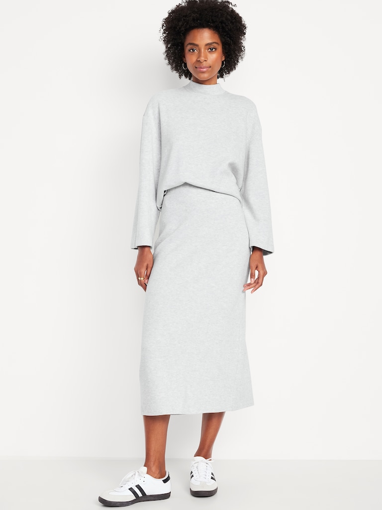 Cozy Knit Midi Skirt