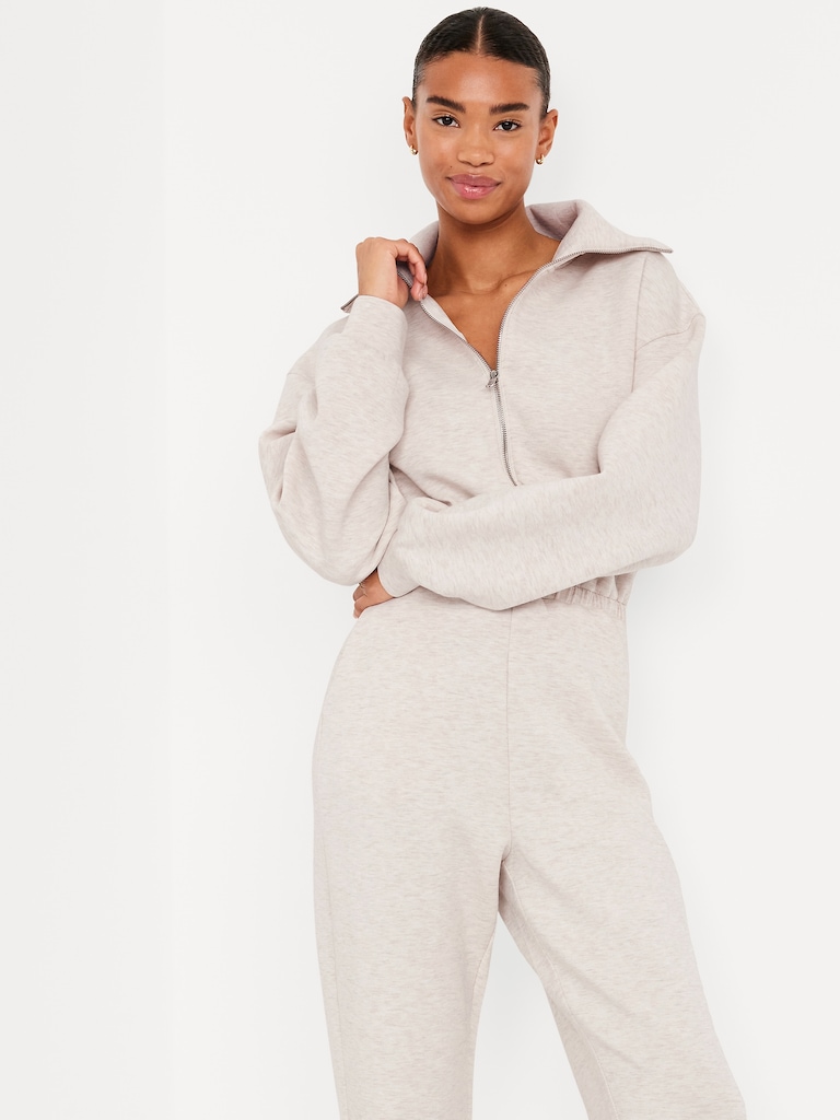 Bounce Fleece Zip Jumpsuit