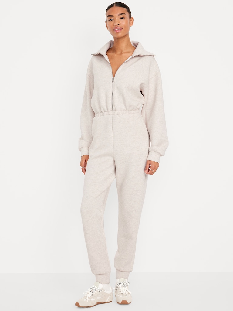 Bounce Fleece Zip Jumpsuit