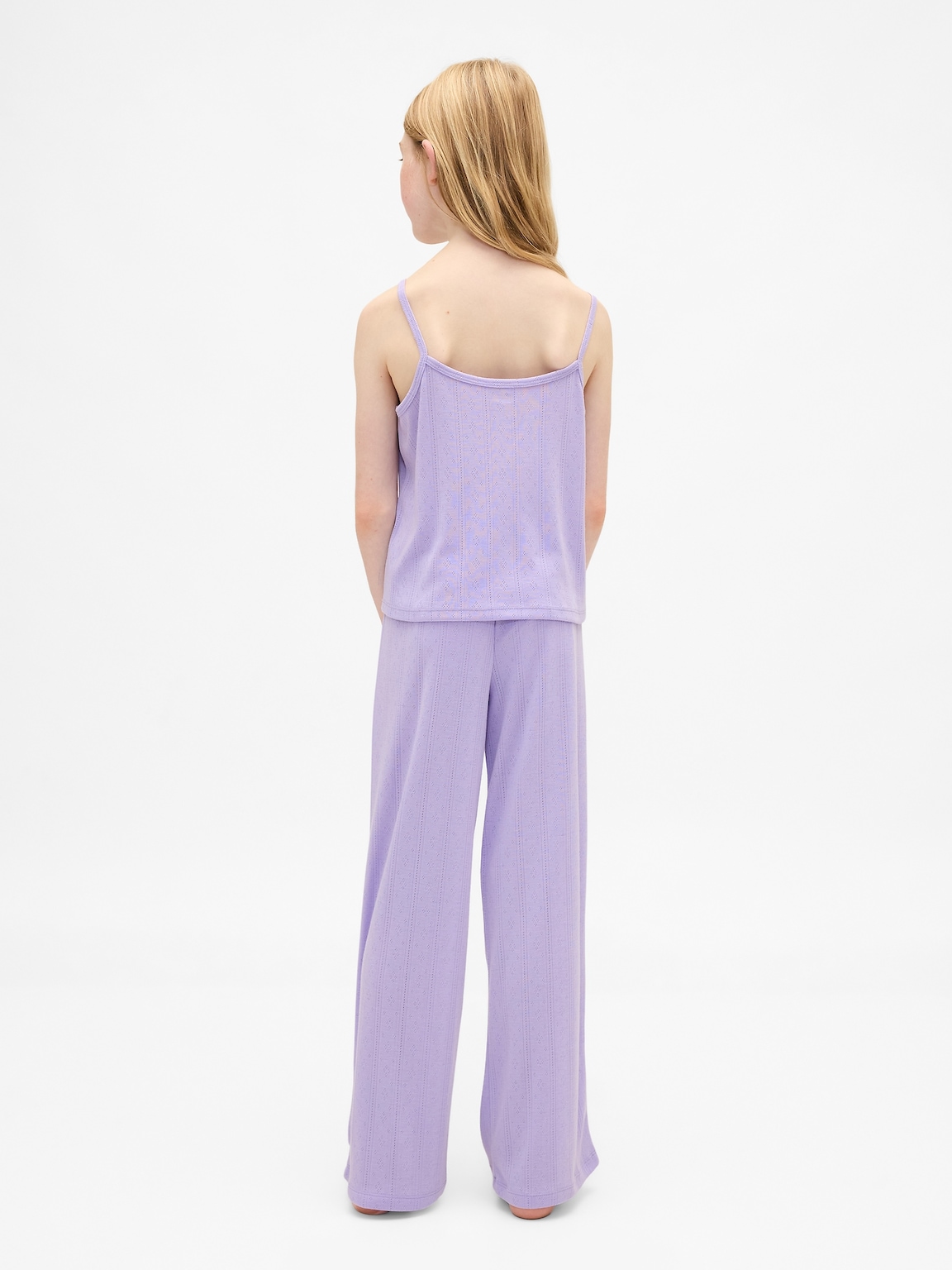 Kids Recycled Pointelle Tank PJ Set