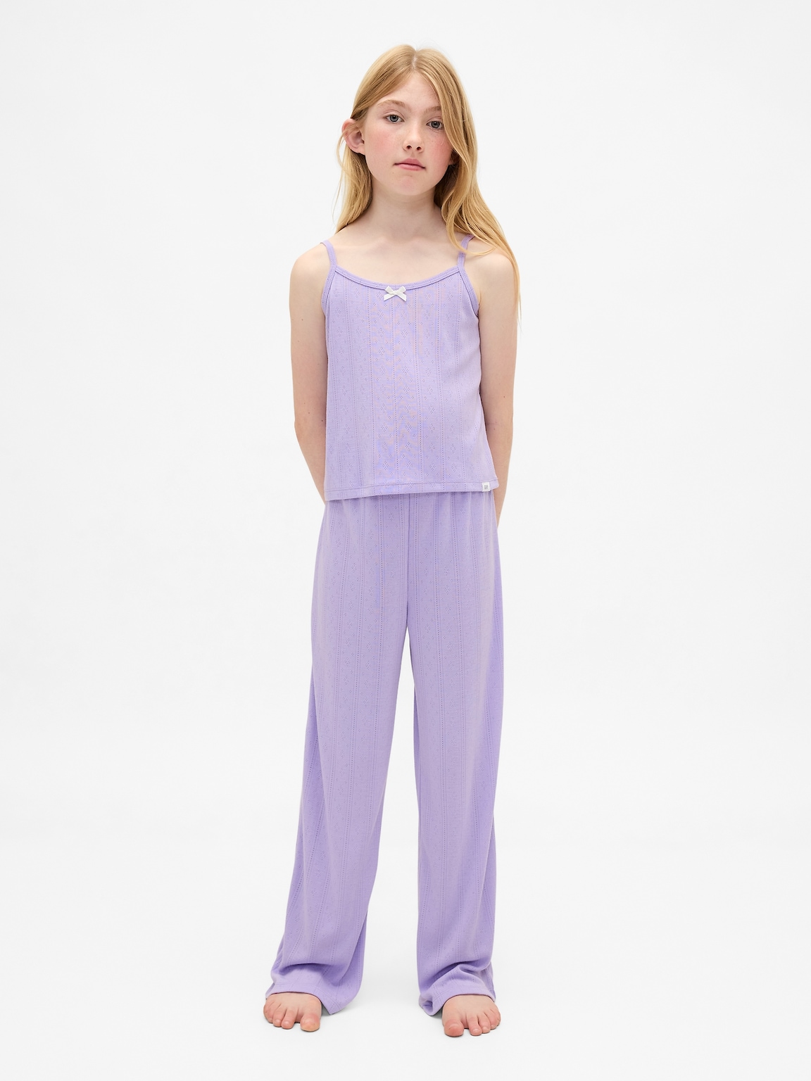 Kids Recycled Pointelle Tank PJ Set