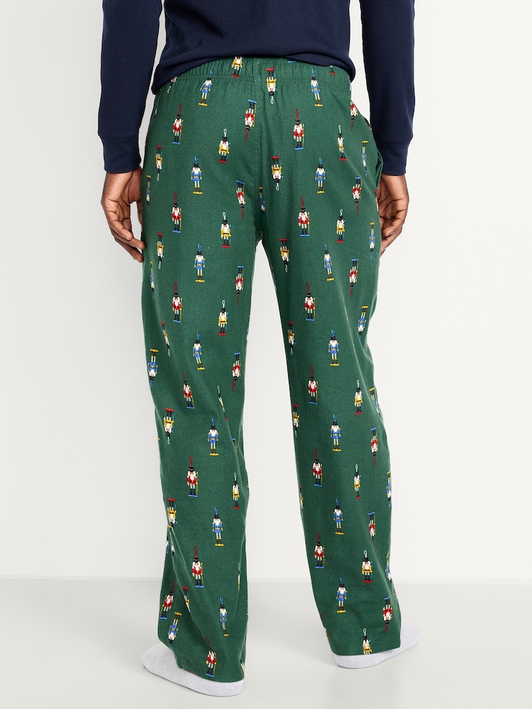 Printed Flannel Pajama Pants for Men