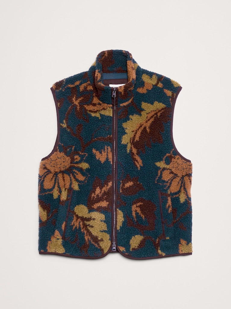 Print Sherpa Vest