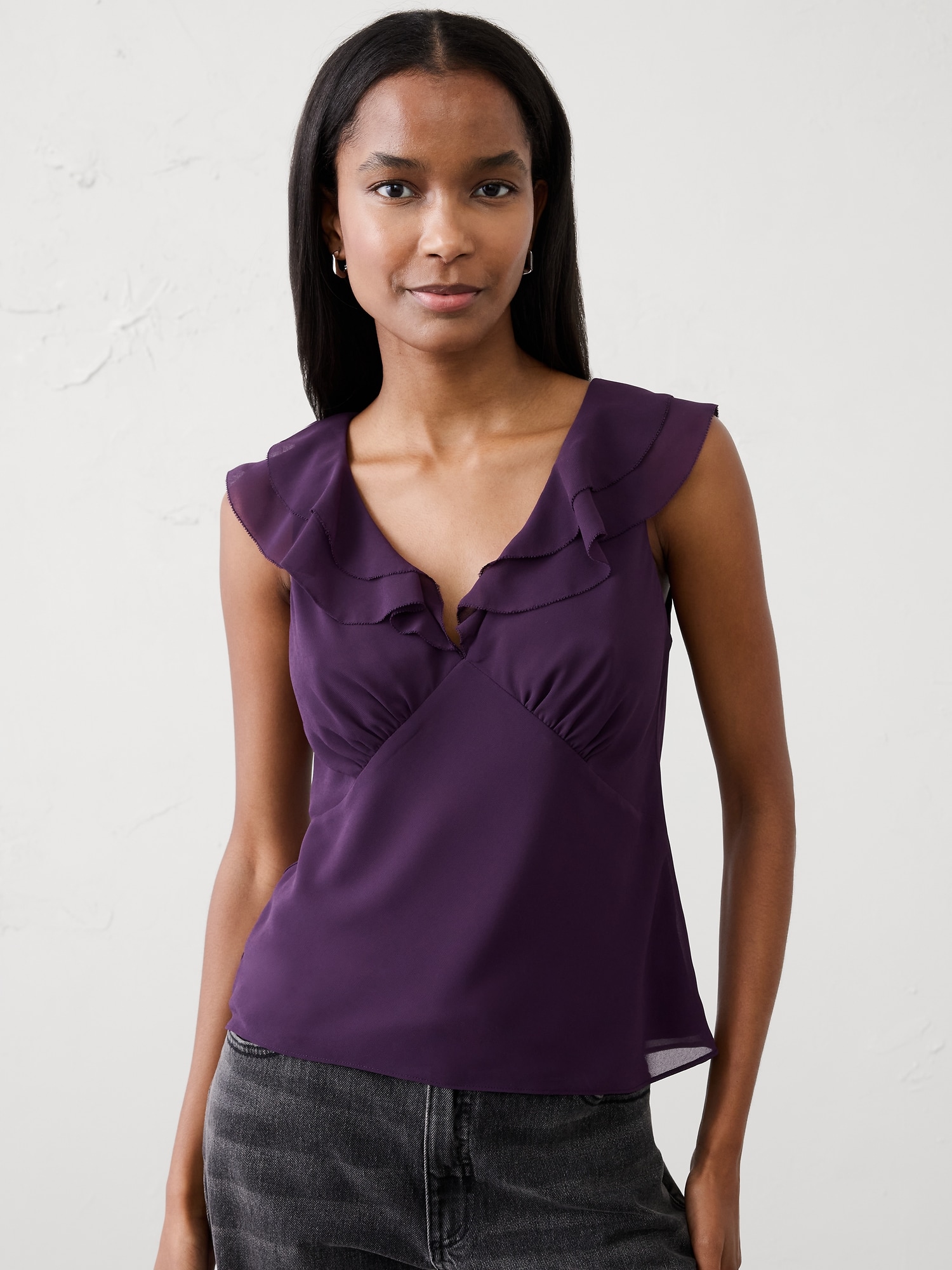 トップス purple Women's Purple Tops & Blouses | Banana Republic Factory