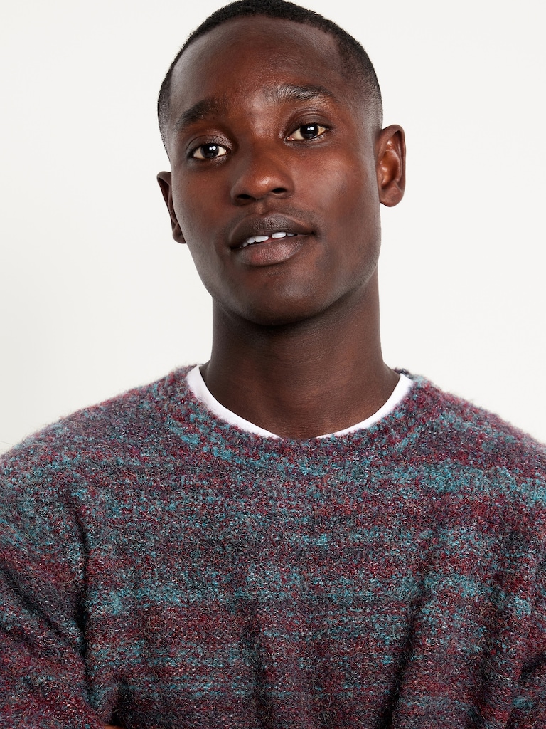 Wool-Blend Crew-Neck Sweater