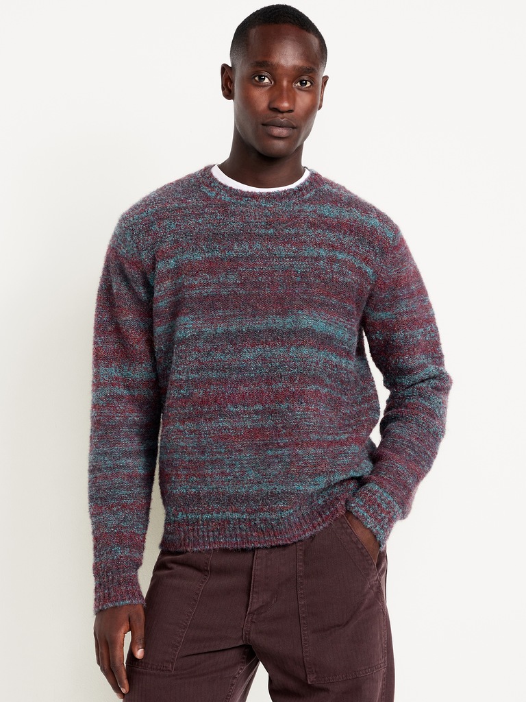 Wool-Blend Crew-Neck Sweater