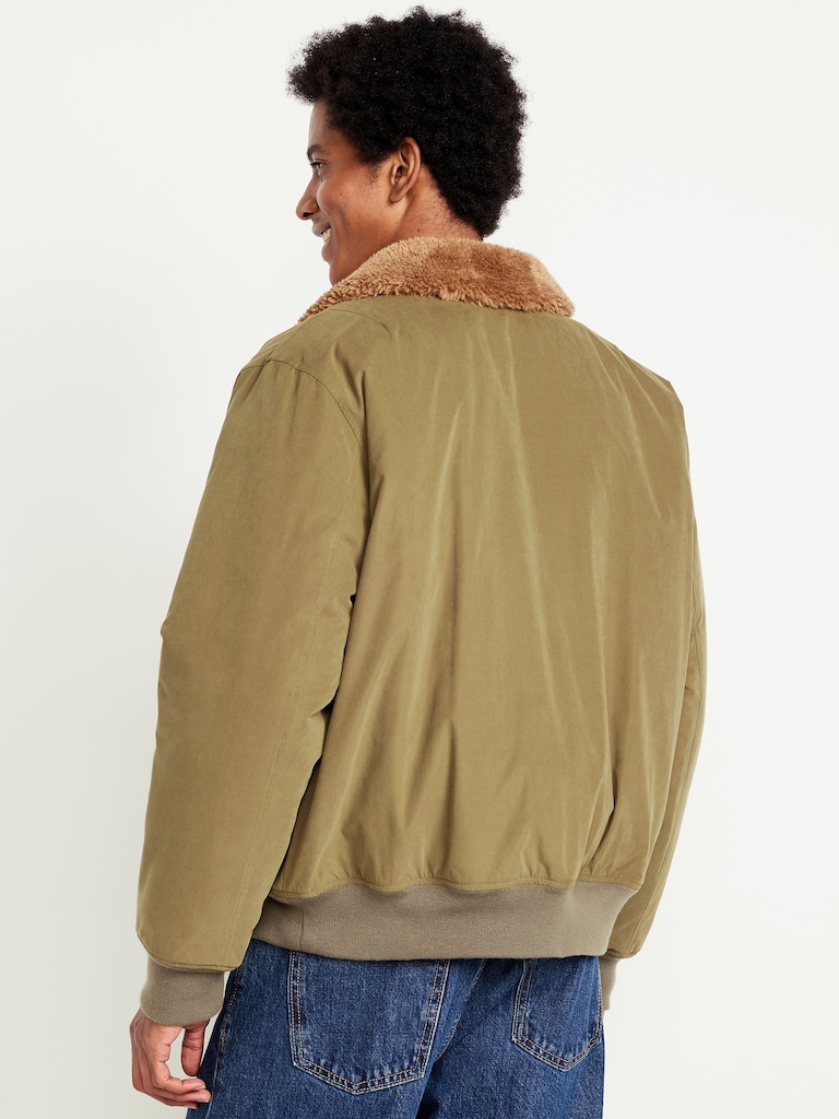 Water-Resistant Aviator Bomber Jacket