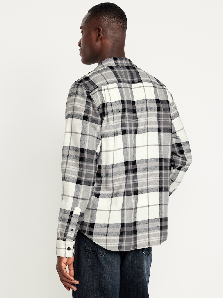 Plaid Flannel Pocket Shirt