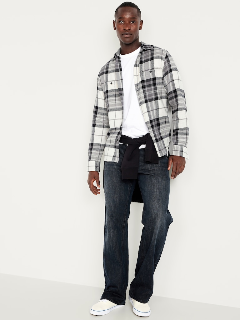 Plaid Flannel Pocket Shirt