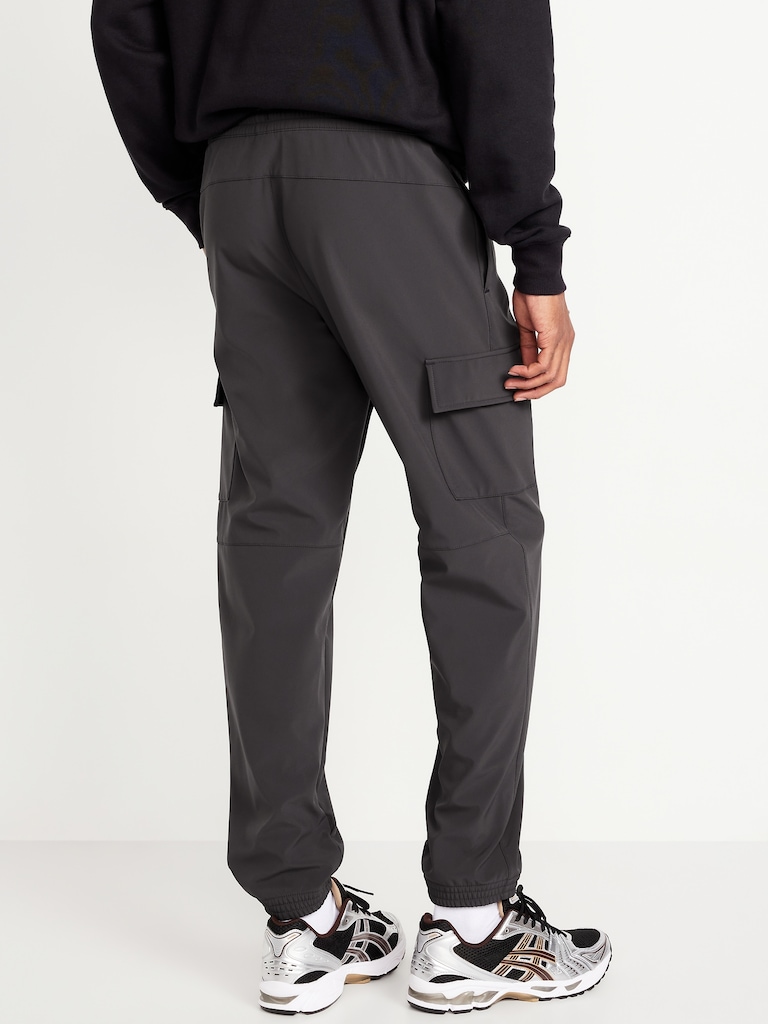 Cozy-Lined Tech Woven Cargo Joggers