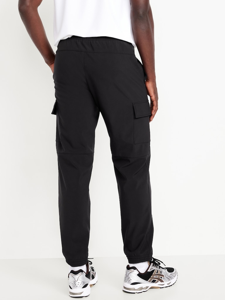 Cozy-Lined Tech Woven Cargo Joggers