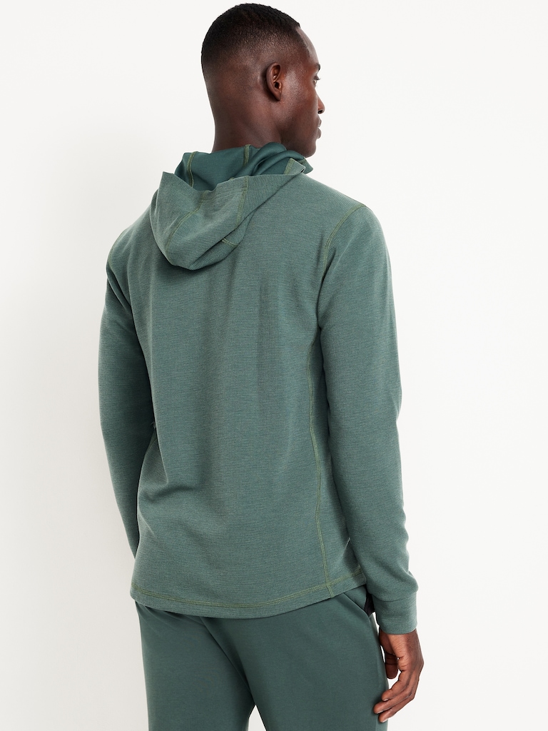 Recharge Knit Waffle Pullover Hoodie