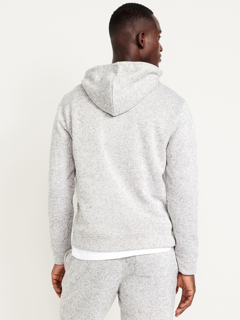 Fleece-Knit Pullover Hoodie