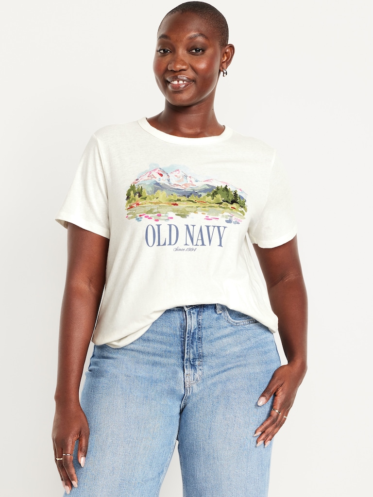 Crew-Neck Logo-Graphic T-Shirt